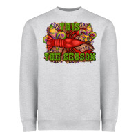 Heather Grey mardi gras this the season crawfish fleur de lis Heavyweight Sweatshirt - RanaPortraitStore