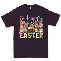 Plum Happy Easter bunnys Premium Tee - OliviaCreatesArt