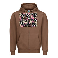 Chestnut cowhide racing backgraund Zipper Hoodie - JahusDesignShop