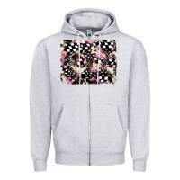 Cowhide Racing Backgraund Zipper Hoodie | Teevron