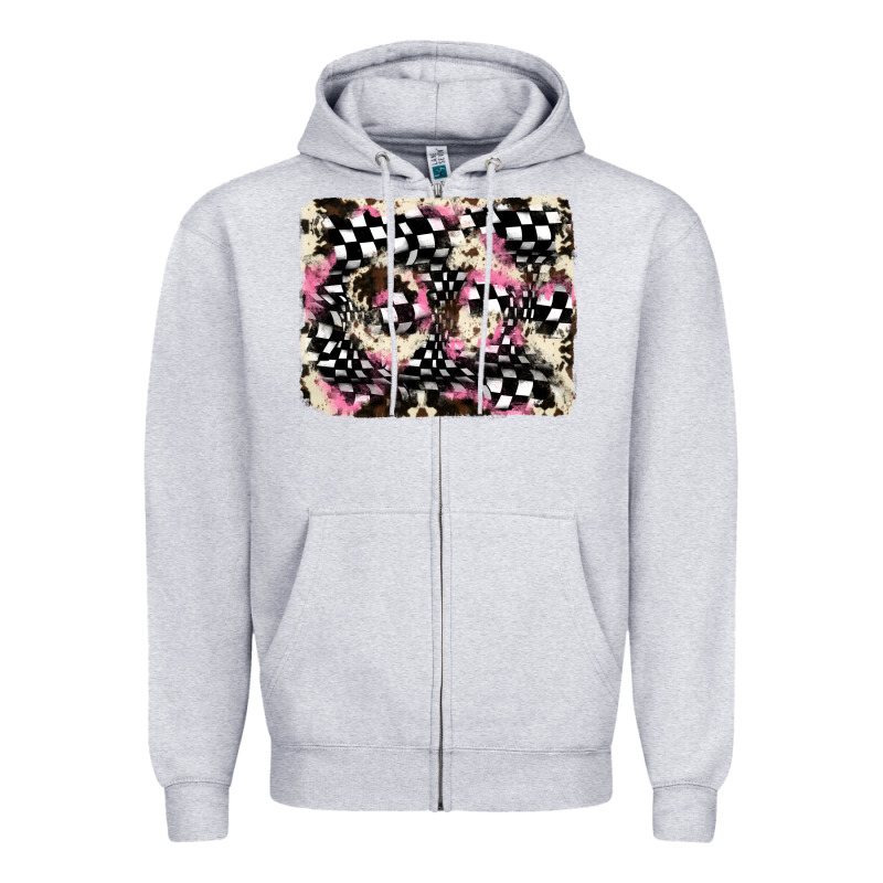 Cowhide Racing Backgraund Zipper Hoodie by JahusDesignShop | Teevron