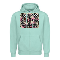 Seafoam cowhide racing backgraund Zipper Hoodie - JahusDesignShop