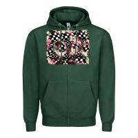 Sports Green cowhide racing backgraund Zipper Hoodie - JahusDesignShop