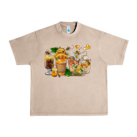 Honey Bee Coffee Cups Urban Heavy Tee | Teevron