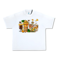 White Honey Bee Coffee Cups Urban Heavy Tee - FaDigitalArtStudio