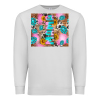 Dove Grey western mama Premium Sweatshirt - RanaPortraitStore