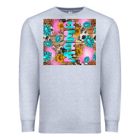 Heather Grey western mama Premium Sweatshirt - RanaPortraitStore
