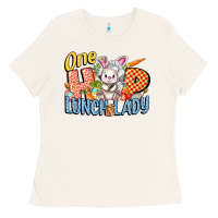 Bone one hip lunch lady easter day Ladies Tee - FaDigitalArtStudio