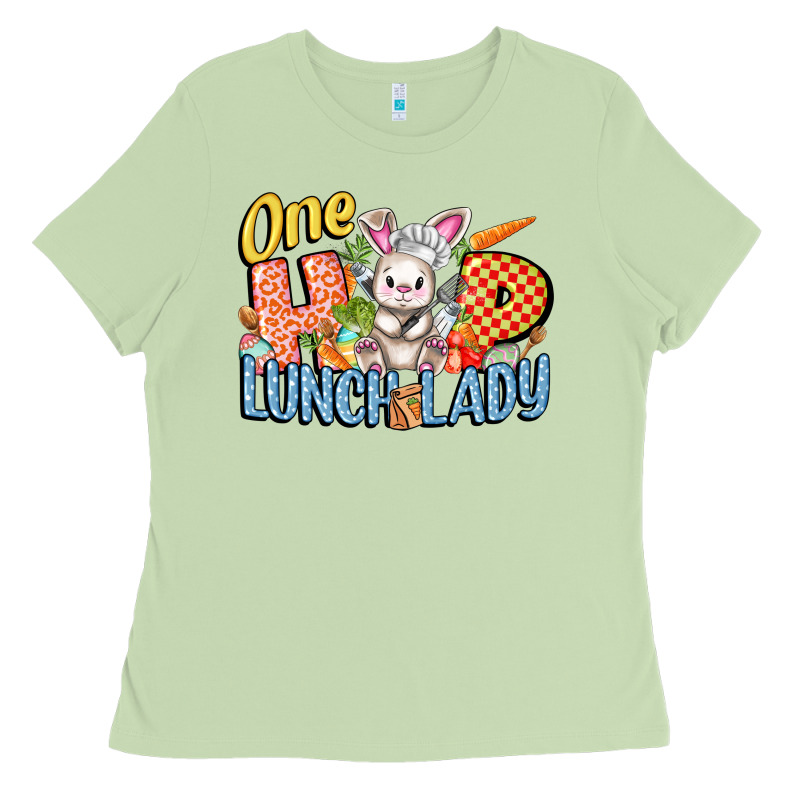 One Hip Lunch Lady Easter Day Ladies Tee by FaDigitalArtStudio | Teevron
