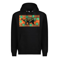 Black ankylosaurus sippy cup Premium Hoodie - Artiststas
