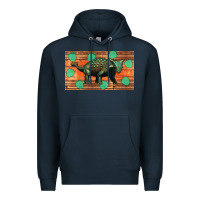 Navy ankylosaurus sippy cup Premium Hoodie - Artiststas