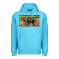 Ocean Blue ankylosaurus sippy cup Premium Hoodie - Artiststas