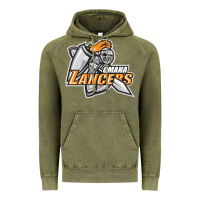 Vintage Olive omaha lancers Vintage Hoodie - DesigneFamous