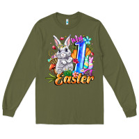 Army Green MY easter Long Sleeve Tee - CowhideDigitalArt