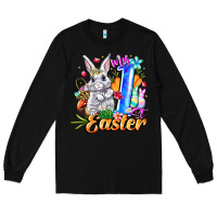 Black MY easter Long Sleeve Tee - CowhideDigitalArt