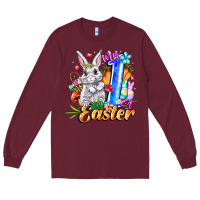 Burgundy MY easter Long Sleeve Tee - CowhideDigitalArt