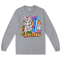 Heather Grey MY easter Long Sleeve Tee - CowhideDigitalArt