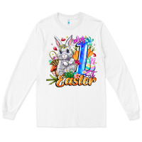 White MY easter Long Sleeve Tee - CowhideDigitalArt