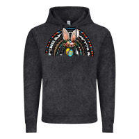 Vintage Black easter rainbow Vintage Hoodie - CowhideDigitalArt