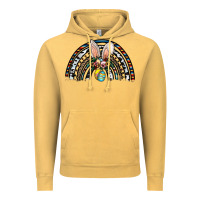 Vintage Mustard easter rainbow Vintage Hoodie - CowhideDigitalArt