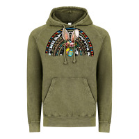 Vintage Olive easter rainbow Vintage Hoodie - CowhideDigitalArt