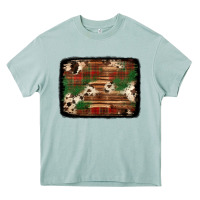 Arona christmas buffalo plaid cowhide background Heavy Core Tee - Jasminsmagicworld