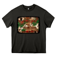 Asphalt christmas buffalo plaid cowhide background Heavy Core Tee - Jasminsmagicworld