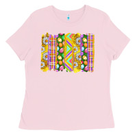 Bubblegum Pink Easter Brushstrokes Ladies Tee - BundleAndBundleShop