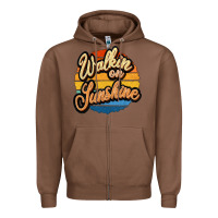 Chestnut Walking on Sunshine Zipper Hoodie - JahusDesignShop