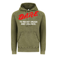 Vintage Olive d a r e anti drugs Vintage Hoodie - DesigneFamous