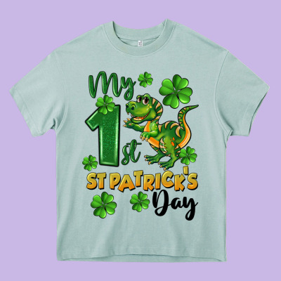 My First St. Patrick's Day Heavy Core Tee Designed By Cowgirlartshop