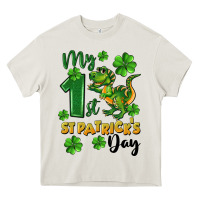 Cream My first St. Patrick's Day Heavy Core Tee - CowGirlArtShop