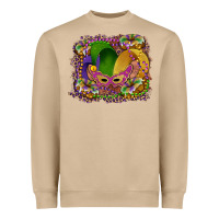 Mushroom mardi gras mask king cake Heavyweight Sweatshirt - RanaPortraitStore