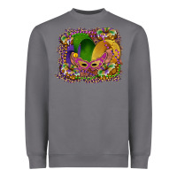 Storm mardi gras mask king cake Heavyweight Sweatshirt - RanaPortraitStore