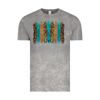 Cloud Rock glitter turqoise leopard tooled leather background Vintage Tee - RanaPortraitStore