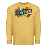 Antique Gold license letters western mama Premium Sweatshirt - RanaPortraitStore