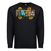 Black license letters western mama Premium Sweatshirt - RanaPortraitStore
