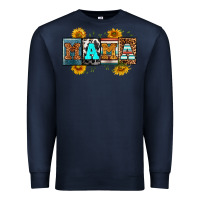 Navy license letters western mama Premium Sweatshirt - RanaPortraitStore