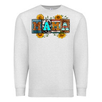 Oatmeal Heather license letters western mama Premium Sweatshirt - RanaPortraitStore