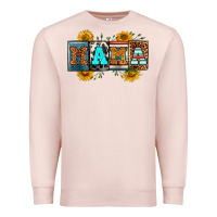 Pale Pink license letters western mama Premium Sweatshirt - RanaPortraitStore