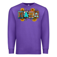 Purple license letters western mama Premium Sweatshirt - RanaPortraitStore