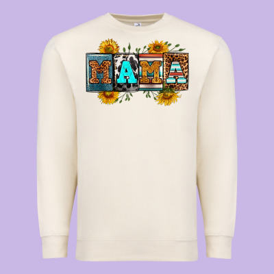 License Letters Western Mama Premium Sweatshirt Designed By Ranaportraitstore