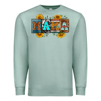 Seafoam license letters western mama Premium Sweatshirt - RanaPortraitStore