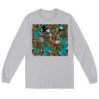 Moon Dust Longhorn Pattern Long Sleeve Tee - CowhideDigitalArt