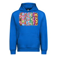 Cobalt Easter Brushstrokes Urban Hoodie - RanaPortraitStore