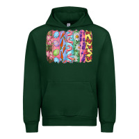 Foreset Green Easter Brushstrokes Urban Hoodie - RanaPortraitStore
