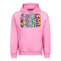 Fuchsia Pink Easter Brushstrokes Urban Hoodie - RanaPortraitStore