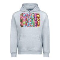 Heather Grey Easter Brushstrokes Urban Hoodie - RanaPortraitStore