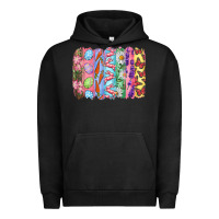 Pigment Black Easter Brushstrokes Urban Hoodie - RanaPortraitStore