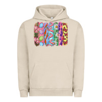 Pigment French Oak Easter Brushstrokes Urban Hoodie - RanaPortraitStore